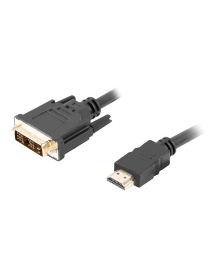 Lanberg CA-HDDV-10CC-0030-BK adaptador de cable de vídeo 3 m HDMI tipo A (Estándar) DVI-D Negro