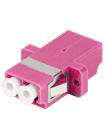 Lanberg FA-LCUP-MD41-0001-VT adaptador de fibra óptica LC 1 pieza(s) Púrpura, Blanco