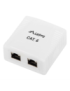 Lanberg OS6-0002-W cambiador de género para cable 2 x RJ-45 Blanco
