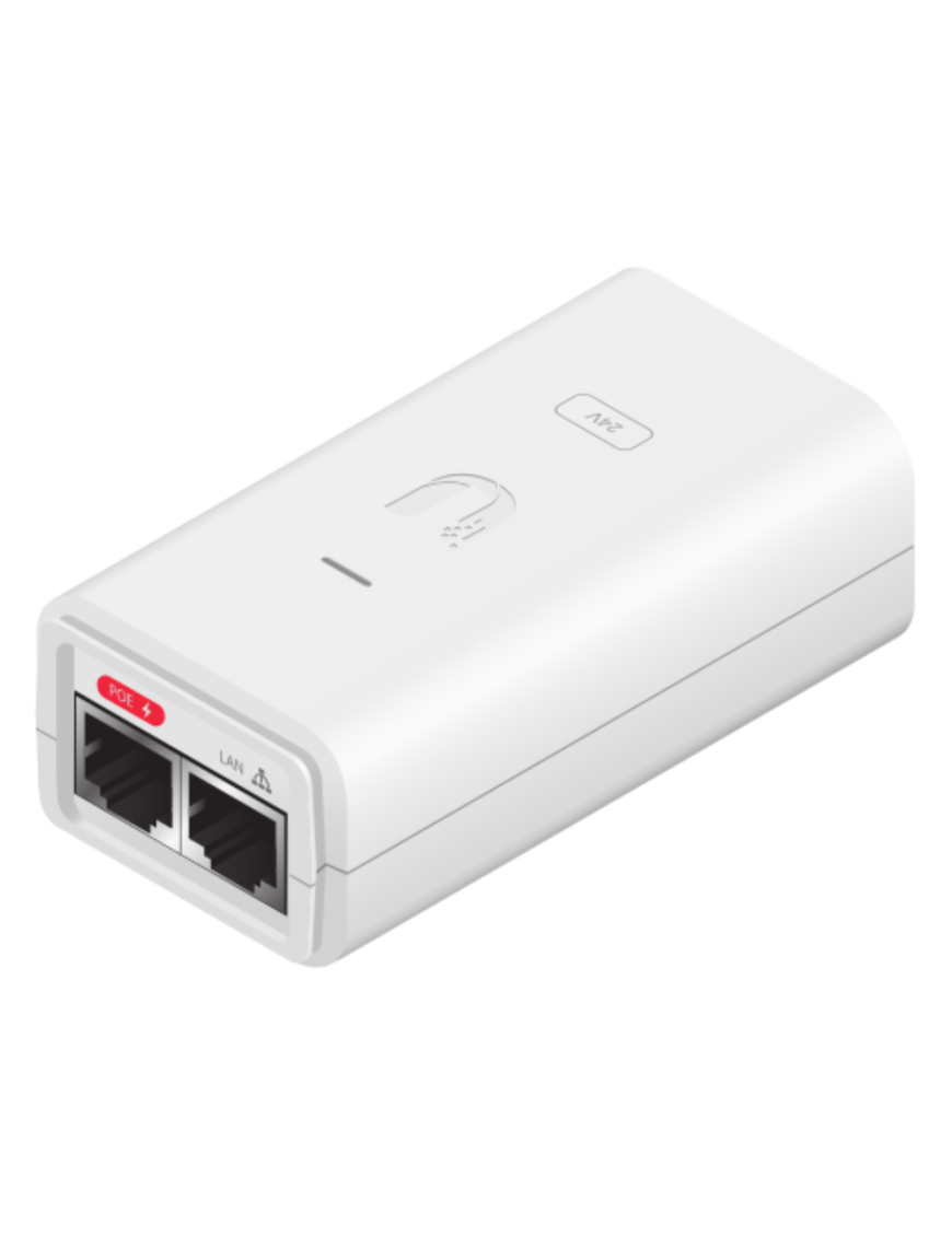 Ubiquiti POE-24-12W-G-WH adaptador e inyector de PoE Gigabit Ethernet 24 V