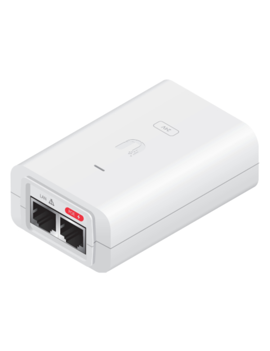 Ubiquiti POE-24-30W-G-WH adaptador e inyector de PoE Gigabit Ethernet 24 V