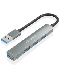 AISENS A106-0859 hub de interfaz USB 3.2 Gen 1 (3.1 Gen 1) Type-A 5000 Mbit/s