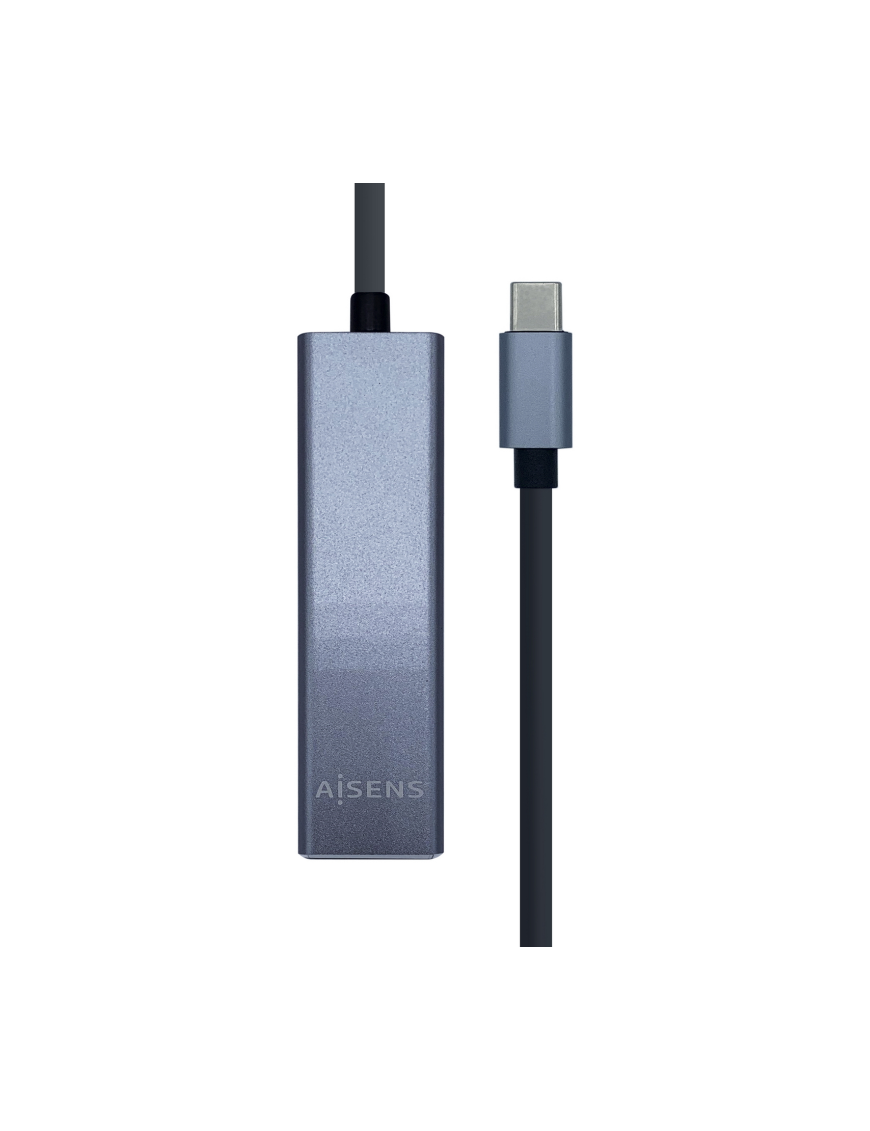 AISENS A109-0396 hub de interfaz USB 3.2 Gen 1 (3.1 Gen 1) Type-C Gris