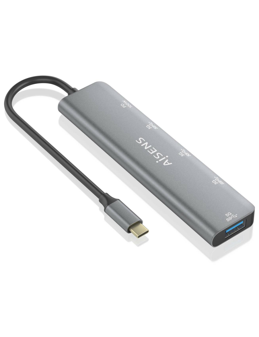 AISENS A109-0857 hub de interfaz USB 3.2 Gen 1 (3.1 Gen 1) Type-C 5 Mbit/s