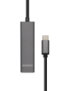 AISENS Hub USB 3.1 USB-C, USB-C/M - 4 x Tipo A/H, Gris, 15 cm