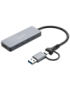 Ewent EW1151 hub de interfaz USB Tipo C 10000 Mbit/s Gris