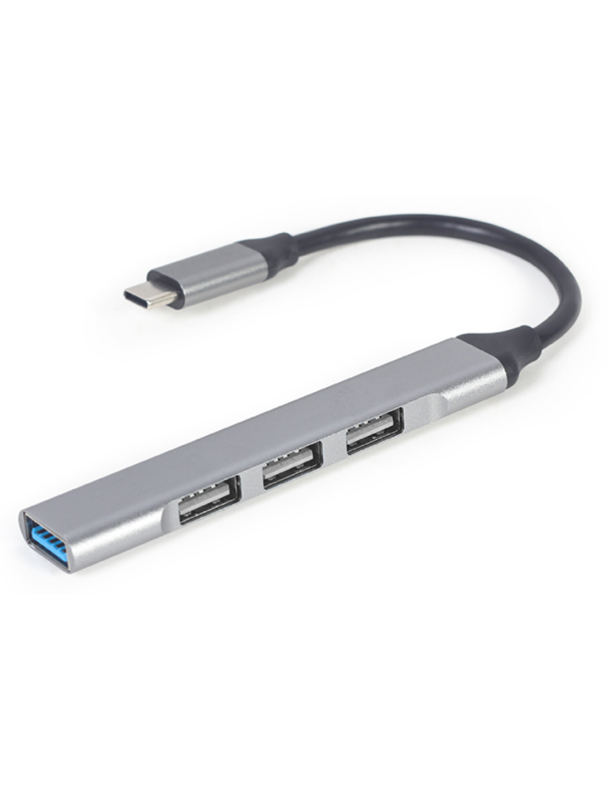 Gembird UHB-CM-U3P1U2P3-03 hub de interfaz USB 3.2 Gen 1 (3.1 Gen 1) Type-C 5000 Mbit/s Plata