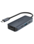 HYPER HD4001GL hub de interfaz USB 3.2 Gen 1 (3.1 Gen 1) Type-C 10000 Mbit/s Azul, Gris