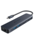 HYPER HD4003GL hub de interfaz USB 3.2 Gen 1 (3.1 Gen 1) Type-C 10000 Mbit/s Azul, Gris