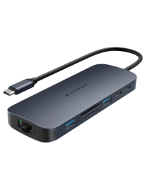 HYPER HD4006GL hub de interfaz USB 3.2 Gen 1 (3.1 Gen 1) Type-C 10000 Mbit/s Azul, Gris