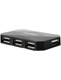 NATEC NHU-0647 hub de interfaz USB 2.0 480 Mbit/s Negro