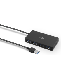 NOX Lite Hub One USB 3.2 Gen 1 (3.1 Gen 1) Type-A 10 Mbit/s Negro