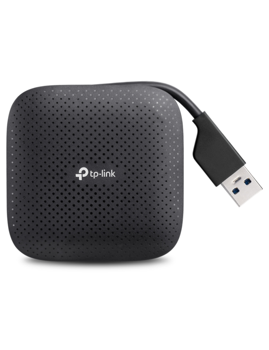 TP-Link UH400 hub de interfaz USB 3.2 Gen 1 (3.1 Gen 1) Type-A 5000 Mbit/s Negro