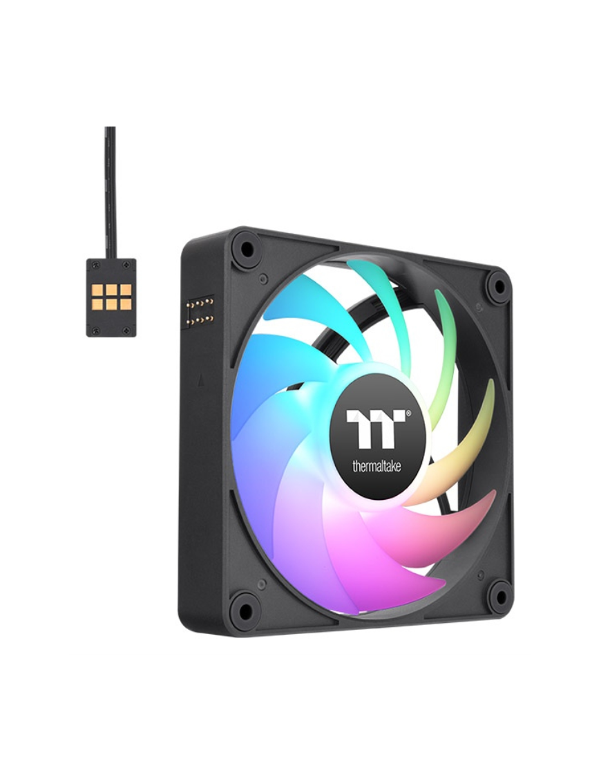 Thermaltake CT120 EX ARGB Carcasa del ordenador Ventilador 12 cm Negro, Blanco 3 pieza(s)