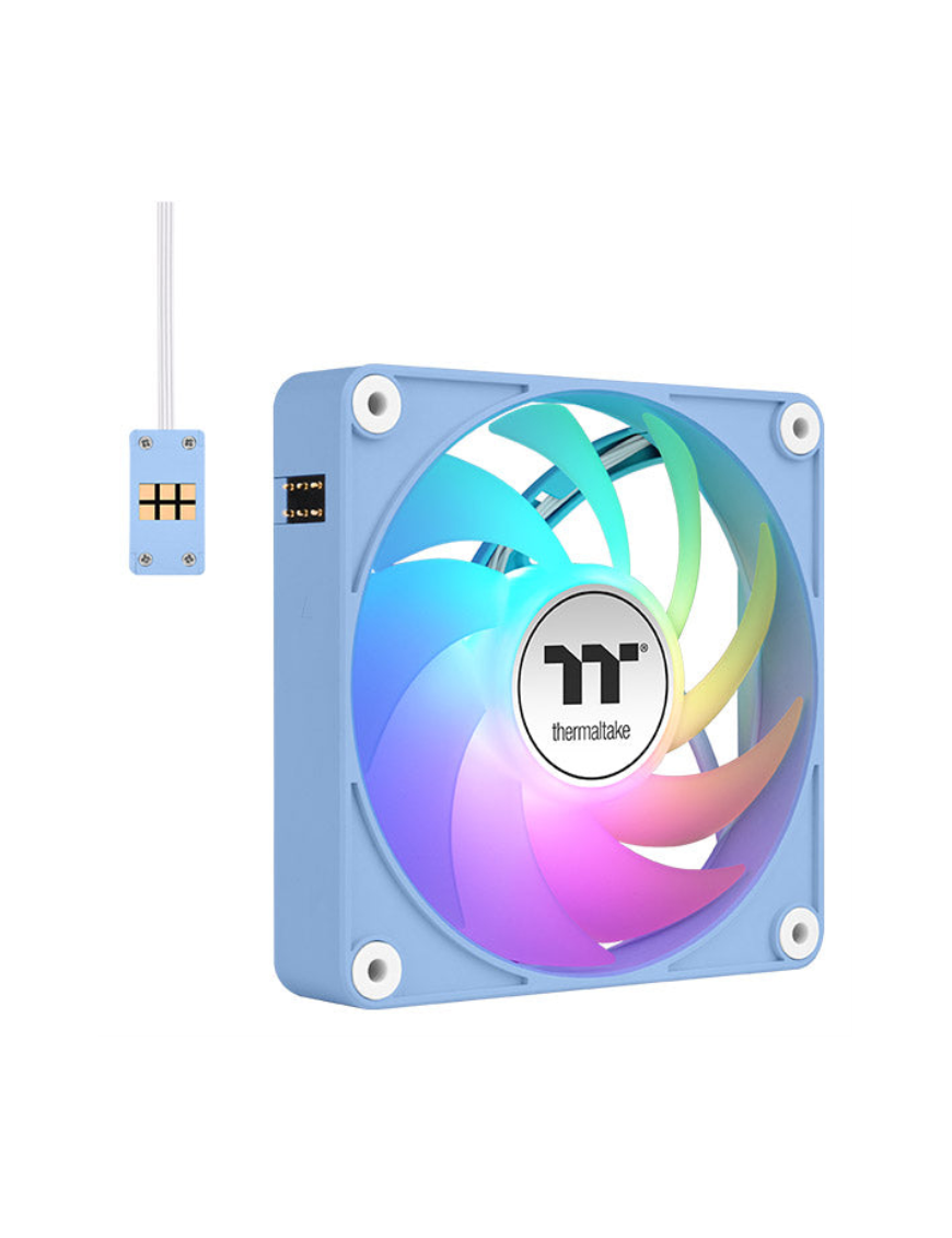 Thermaltake CL-F196-PL12BU-A sistema de refrigeración para ordenador Carcasa del ordenador Ventilador 12 cm Azul 3 pieza(s)