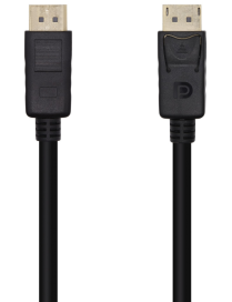 AISENS Cable DisplayPort V1.2 4K@60Hz, DP/M-DP/M, Negro, 1.0m