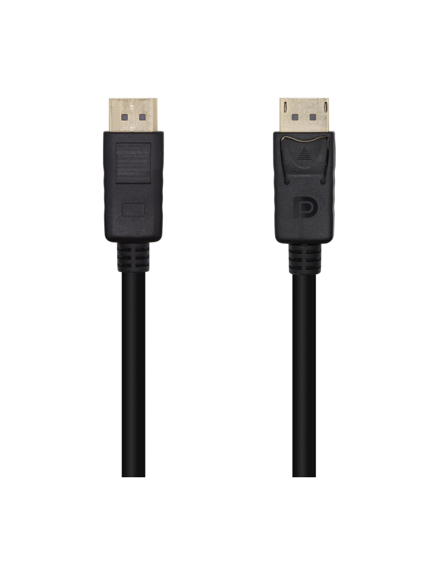 AISENS Cable DisplayPort V1.2 4K@60Hz, DP/M-DP/M, Negro, 1.0m