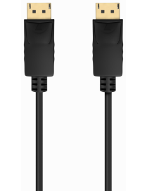 AISENS Cable DISPLAYPORT V1.2 CCS 4K@60Hz, DP/M-DP/M, Negro, 1.0m