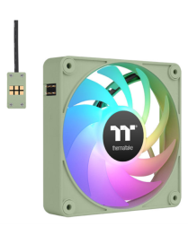 Thermaltake CL-F196-PL12MG-A sistema de refrigeración para ordenador Carcasa del ordenador Ventilador 12 cm Verde 3 pieza(s)