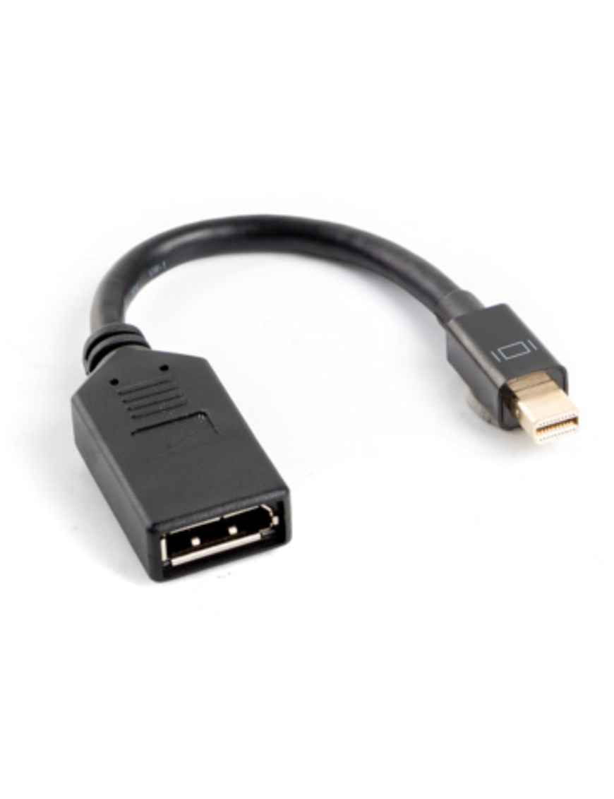 Lanberg AD-0003-BK cable DisplayPort 0,12 m Mini DisplayPort Negro