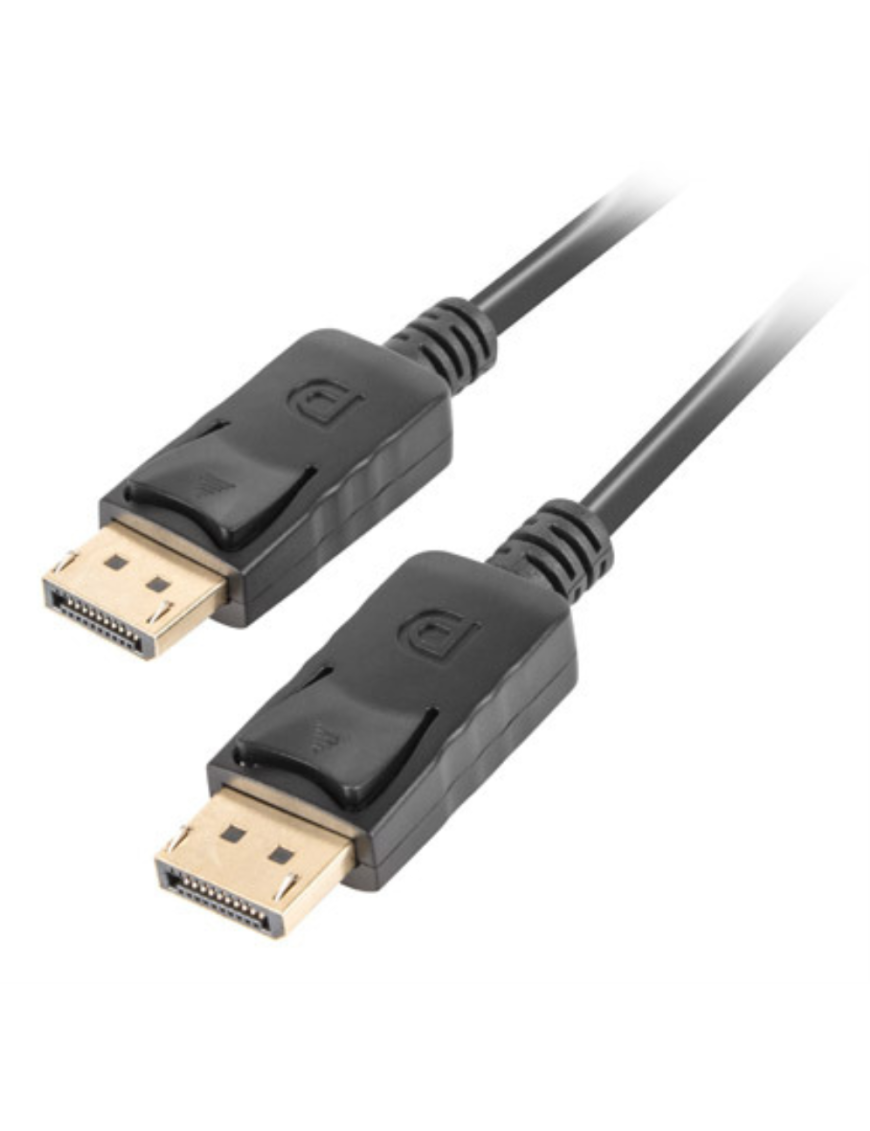 Lanberg CA-DPDP-10CC-0005-BK cable DisplayPort 0,5 m Negro