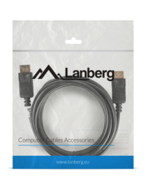 Lanberg CA-DPDP-10CC-0030-BK cable DisplayPort 3 m Negro