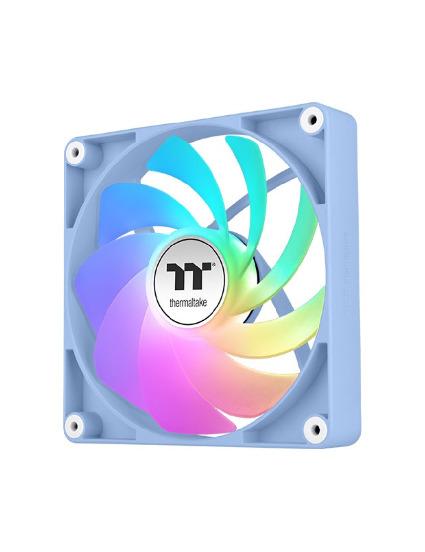 Thermaltake Fan Hydrangea Blue CT120 Carcasa del ordenador Ventilador 12 cm Azul, Blanco 2 pieza(s)