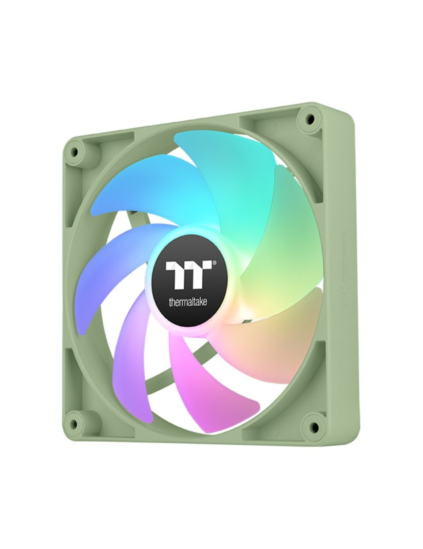 Thermaltake Matcha Green CT120 Carcasa del ordenador Ventilador 12 cm Verde, Blanco 2 pieza(s)
