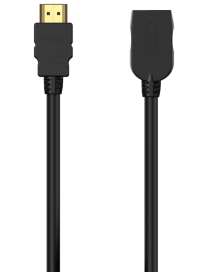 AISENS Cable HDMI V2.0 Prolongador Premium Alta Velocidad / Hec 4K@60Hz 18Gbps, A/M-A/H, Negro, 5.0M