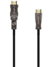AISENS Cable Hdmi V2.1 AOC Desmontable Ultra Alta Velocidad / Hec 8K@60Hz 4K@120Hz 4:4:4 48Gbps, A/M-D/A/M, Negro, 15M