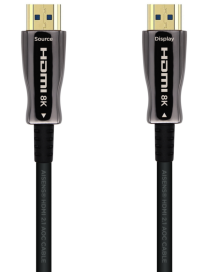 AISENS Cable HDMI V2.1 AOC Ultra Alta Velocidad / HEC 8k@60Hz 4k@120Hz 4:4:4 48Gbps, A/M-A/M, Negro, 30m