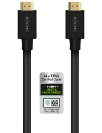AISENS Cable HDMI V2.1 Ultra Alta Velocidad / Hec 8K@60Hz 48Gbps, A/M-A/M, Negro, 5.0M