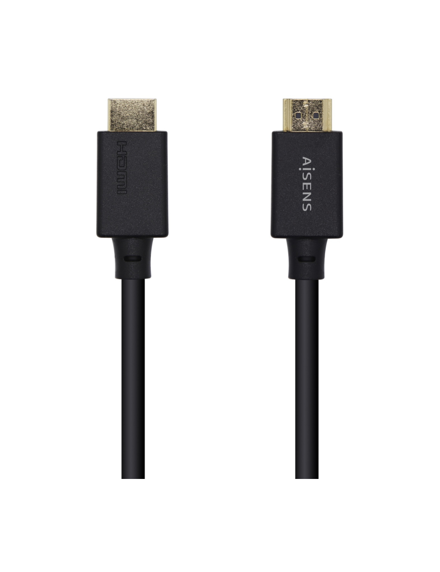 AISENS Cable HDMI V2.1 Ultra Alta Velocidad / HEC Certificado 8k@60Hz 48Gbps, A/M-A/M, Negro, 1.0m