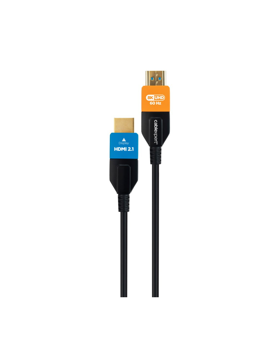 Gembird CC-HDMI8K-AOC-10M cable HDMI HDMI tipo A (Estándar) Negro, Azul, Naranja