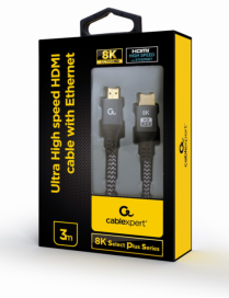 Gembird CCB-HDMI8K-3M cable HDMI HDMI tipo A (Estándar) Gris