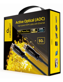 Gembird CCBP-HDMI-AOC-50M-02 cable HDMI HDMI tipo A (Estándar) Negro
