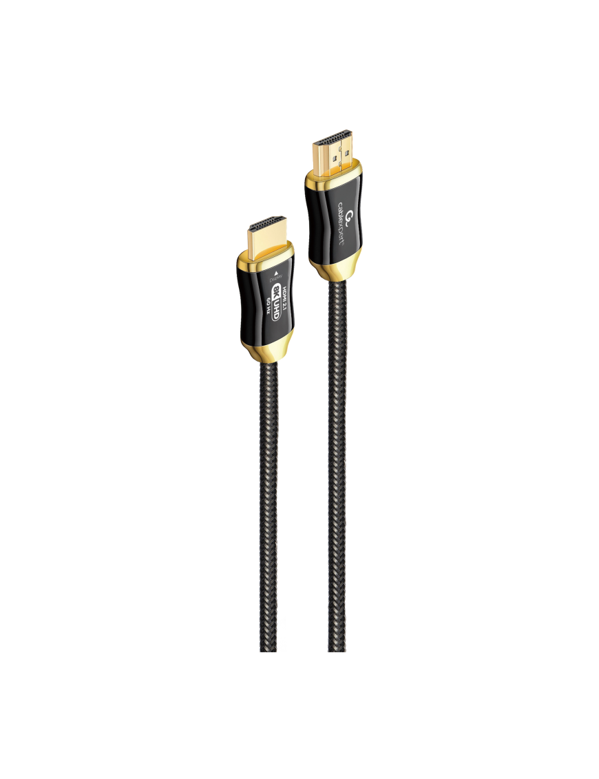 Gembird CCBP-HDMI8K-AOC-5M cable HDMI HDMI tipo A (Estándar) Negro, Oro