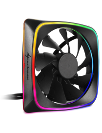 Sharkoon RGB SHARK Lights Carcasa del ordenador Ventilador 12 cm Negro