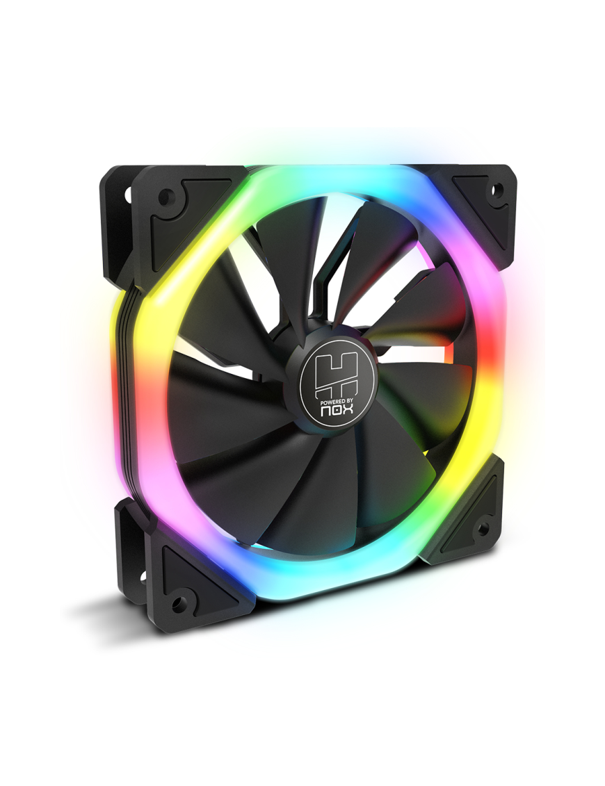 NOX Hummer S-Fan Carcasa del ordenador Ventilador 12 cm Negro