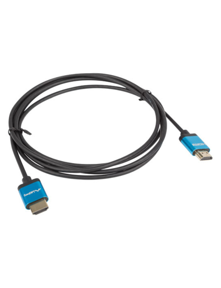 Lanberg CA-HDMI-22CU-0010-BK cable HDMI 1 m HDMI tipo A (Estándar) Negro, Azul