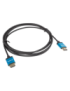 Lanberg CA-HDMI-22CU-0010-BK cable HDMI 1 m HDMI tipo A (Estándar) Negro, Azul