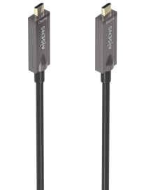 AISENS - Cable USB 3.1 Gen2 10Gbps AOC 4K@60Hz 3A 60W E-Marker, tipo USB-C/M-USB-C/M, Negro, 10m