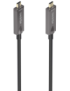 AISENS - Cable USB 3.1 Gen2 10Gbps AOC 4K@60Hz 3A 60W E-Marker, tipo USB-C/M-USB-C/M, Negro, 10m