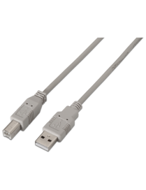 AISENS A101-0002 cable USB USB 2.0 1,8 m USB A USB B Beige