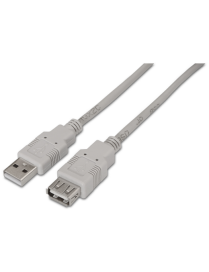 AISENS A101-0012 cable USB USB 2.0 1 m USB A Beige