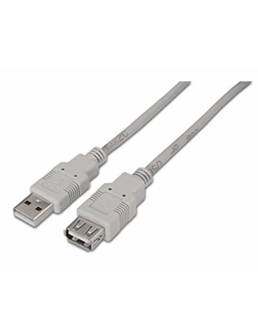 AISENS A101-0013 cable USB USB 2.0 1,8 m USB A Beige