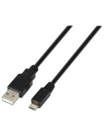 AISENS A101-0027 cable USB USB 2.0 0,8 m USB A Micro-USB B Negro