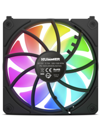 NOX Hummer NXHUMMERELINKBK sistema de refrigeración para ordenador Carcasa del ordenador Ventilador 12 cm Negro 1 pieza(s)