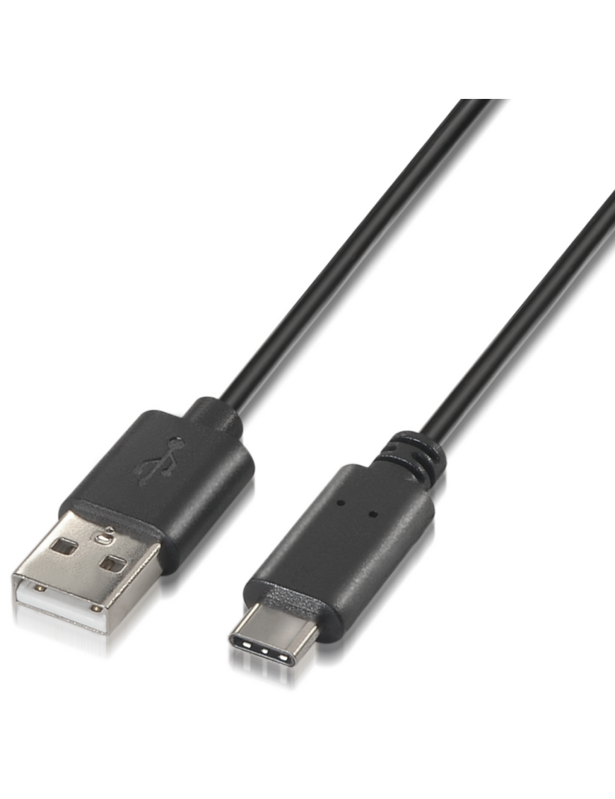 AISENS A107-0050 cable USB USB 2.0 0,5 m USB A USB C Negro
