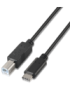 AISENS A107-0053 cable USB USB 2.0 1 m USB C USB B Negro